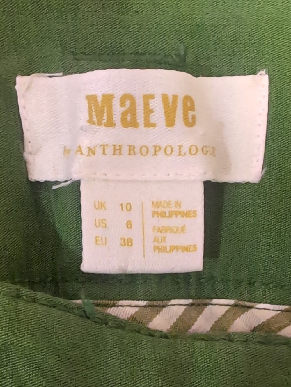 Maeve Colette Olive Green High-Rise Wide-Leg Pants - Picture 4 of 4